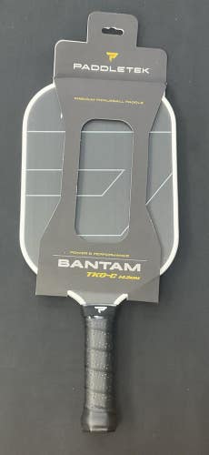 Paddletek Bantam TKO-C 14.3mm Pickleball Paddle (Titanium White).
