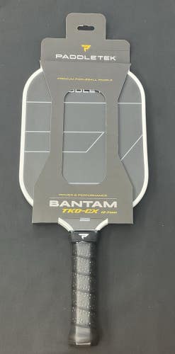 Paddletek Bantam TKO-CX 12.7mm Pickleball Paddle (Titanium White).
