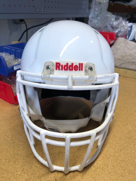USED RIDDELL SPEED ADULT HELMET - LARGE - METALLIC WHITE