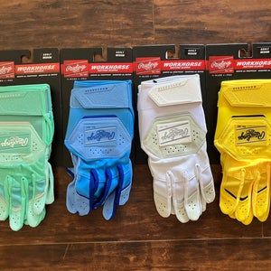 Rawlings Workhorse Batting Gloves LOT Size Medium