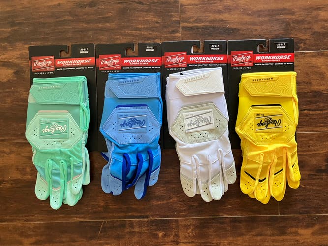 Rawlings Workhorse Batting Gloves LOT Size Medium