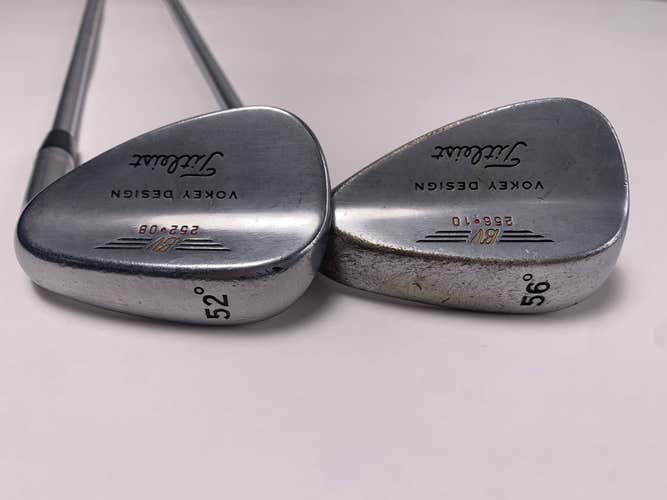 Titleist Vokey Chrome 200 Wedge Set 52* 8 | 56* 10 DG Wedge Steel Mens RH