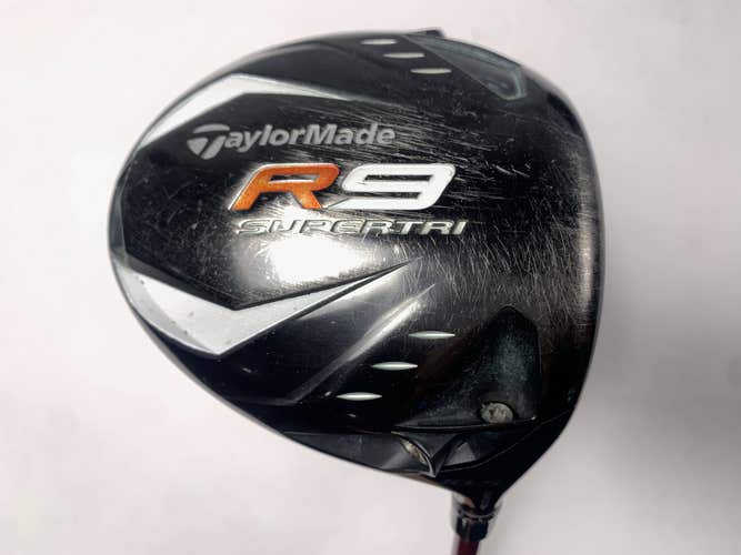 TaylorMade R9 SuperTri Driver 10.5* Fujikura Motore 60g Stiff RH Midsize Grip