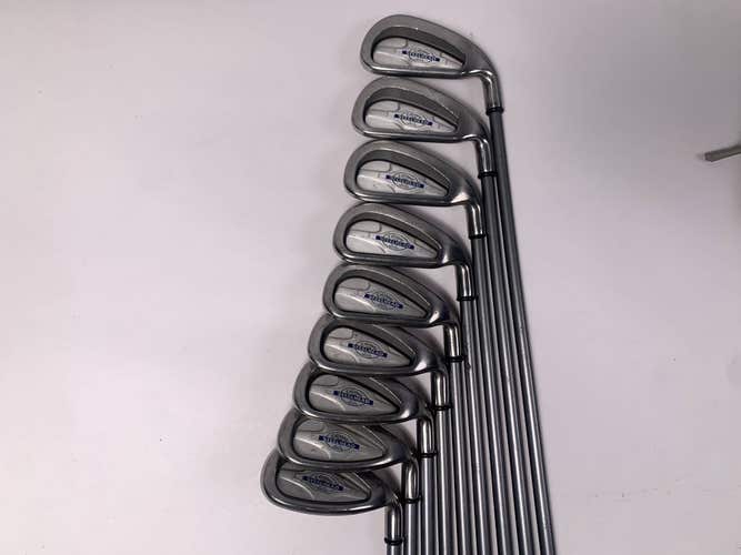 Callaway X-14 Iron Set 3-PW+SW Steelhead X-14 Gems Firm Graphite Mens RH