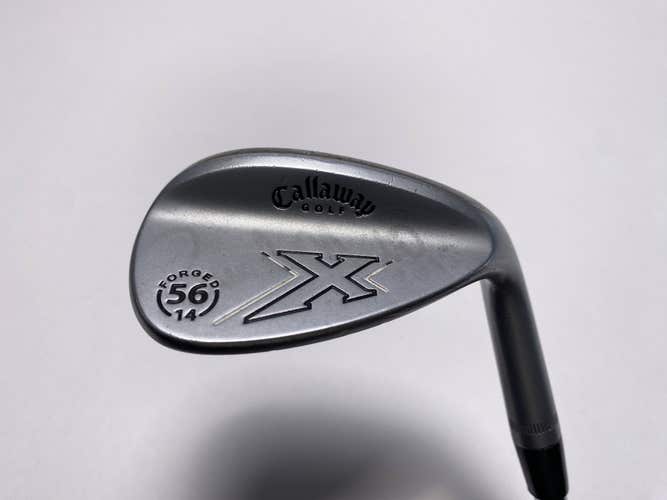 Callaway X Forged Chrome Sand Wedge SW 56* 14 Bounce Stiff Steel Mens RH