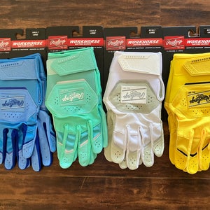 Rawlings Workhorse Batting Gloves LOT Size Large