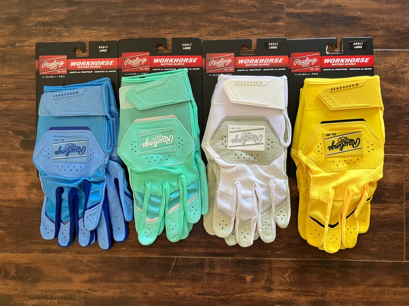 Rawlings Workhorse Batting Gloves LOT Size Large