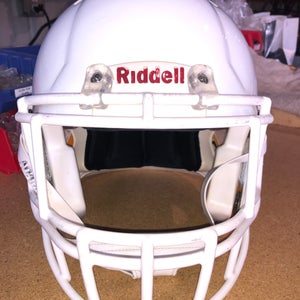 USED RIDDELL SPEED ADULT HELMET - LARGE - METALLIC WHITE