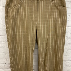 Cutter & Buck 83094 Women's Golf Capri Pants Brown Tan US 14 EUR 44