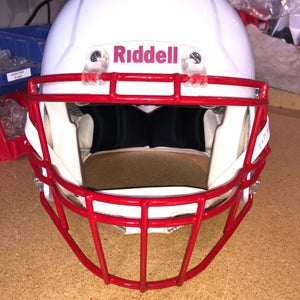 USED RIDDELL SPEED ADULT HELMET - MEDIUIM - METALLIC WHITE