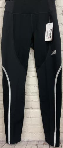 New Balance Womens Winterwatch Extra Small Lined Leggings Reflective Accents