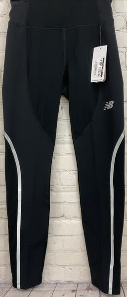 New Balance Womens Winterwatch Extra Small Lined Leggings Reflective Accents