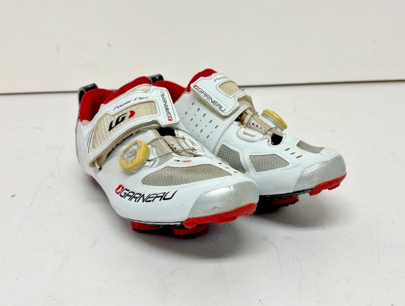 LG Louis Garneau TRI 400 Boa-Coiler Triathlon Cycling Shoes US 9.5 ERU 43 White