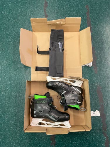 2022 Bauer Konekt Hockey Goalie Skates Pro Stock Size 9 (Used) + 2 sets of size 9 LS PULSE TI blades