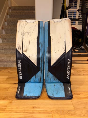 Large 2023 Bauer Supreme Mach Goalie Leg Pads (Used)