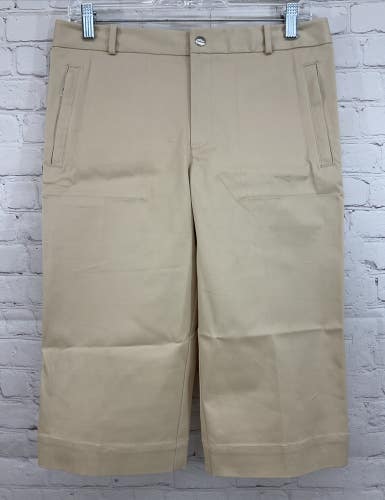 Ralph Lauren Golf 94306 Women's STERLING Capri Pants Tan Size 6