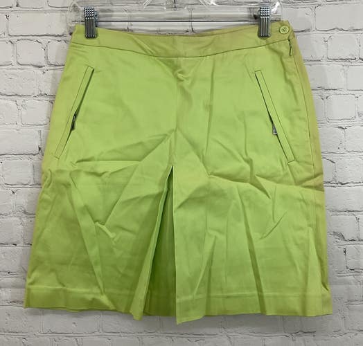 Ralph Lauren Golf 94306 Women's Athletic Skort Lime Green Size 6