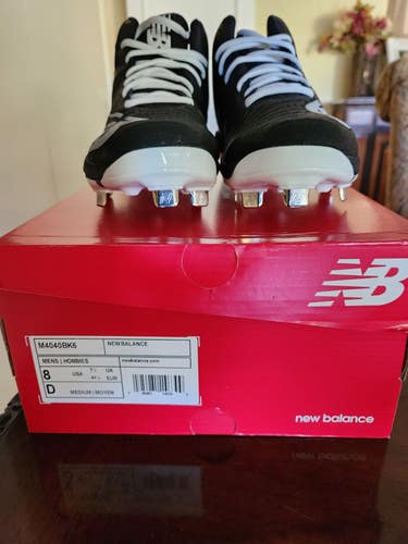 Black Men's Size M 8.0 (W 9.0) New Balance High Top Metal (New)