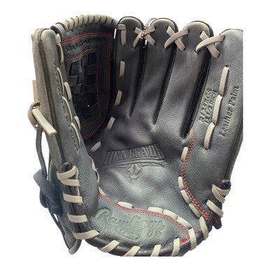 Used Rawlings RENEGADE R125BGS BB/SB Glove RH Throw Black 12 1/2" 11375-S000365774