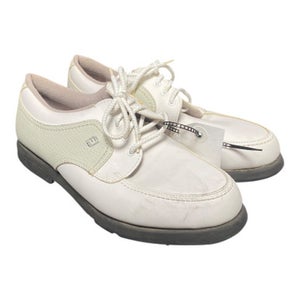 Used Foot Joy Mens Golf Shoes White Senior 7.5 11375-S000367541
