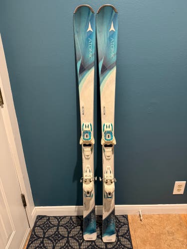 Women's 2016 Atomic Affinity 152 cm All Mountain Skis With Bindings (Used)