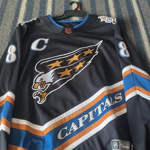 Alex Ovechkin Washington Capitals 2022-23 Reverse-Retro Hockey Jersey (Used-Like New)