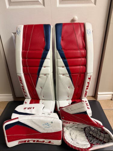 Ultra-Rare Carey Price Signed TRUE 12.2 Goalie Set – 2021 Tribute – Frameworth COA Included