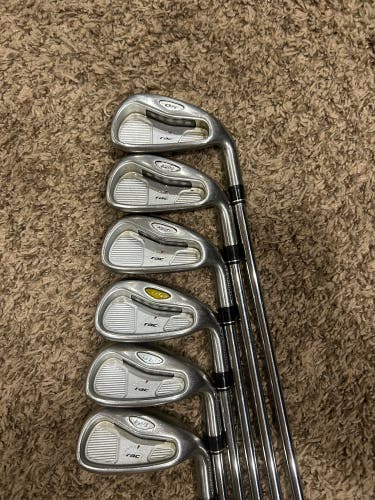 Men's 2005 TaylorMade Rac OS 6 Iron Right Handed Stiff Flex Steel Shaft (Used)