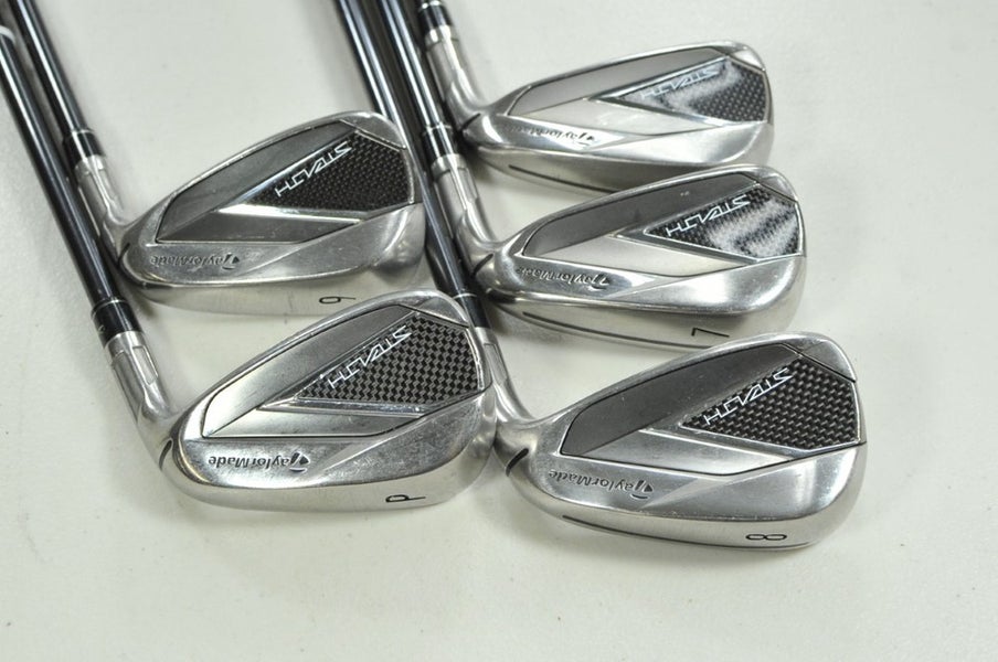 TaylorMade Stealth 6-PW Iron Set Stiff Flex RH Tensei Red TM 60 Graphite #203218
