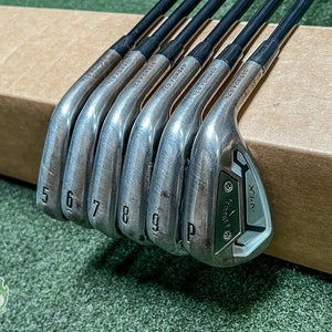 Tour Issue Callaway APEX TCB Raw Forged Irons 5-PW X100 X Stiff Graphite Set