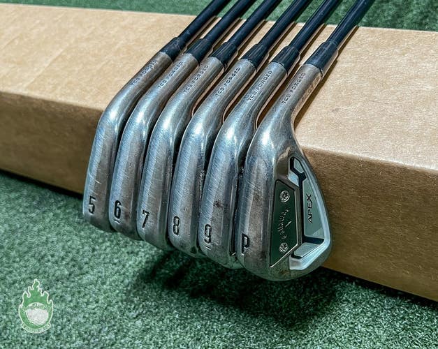 Tour Issue Callaway APEX TCB Raw Forged Irons 5-PW X100 X Stiff Graphite Set