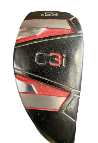 C3i Golf Wide Sole Lob Wedge 65* RH Stiff Steel 35" Nice Jumbo Grip Great Club