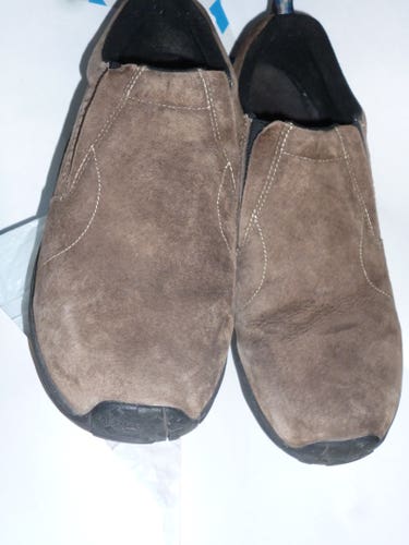 Merrell Men's Jungle Brown Suede Slip-On Shoes Size M 12.0 (W 13.0) Adult Unisex (Used)