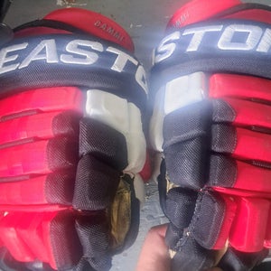 Mike Cammileri NJD Gloves Used Easton Pro 4 Roll 13" Pro Stock NHL