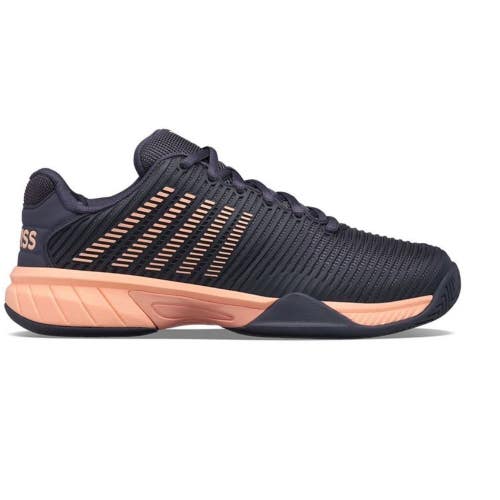 *NIB* JUNIOR K-SWISS HYPERCOURT EXPRESS 2 TENNIS SHOES (GRYSTN/PEACH) #86613-032