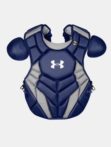 Under Armour UA Pro 4 Serie Adult 16.5 Inch Catcher Chest Protector Navy 1363215