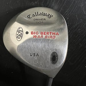 *NICE* Callaway Big Bertha War Bird 10° RH Driver RCH 96 Stiff Flex Graphite 44”