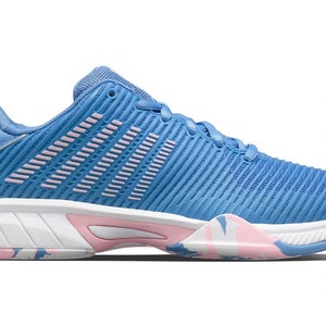 *NIB* K-SWISS HYPERCOURT EXPRESS 2 JUNIOR TENNIS SHOES (BRLYBLU/WHITE) SZ 3.5