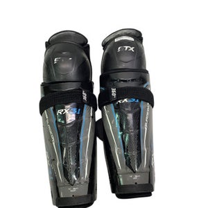 Used STX RX3.1 Senior Shin Guards Black 14" 11347-S000257438