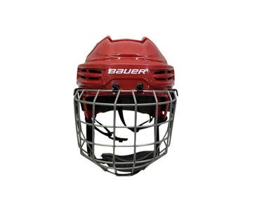 Used Bauer PROFILE I Helmet Cage Combo Red MD 11347-S000257434