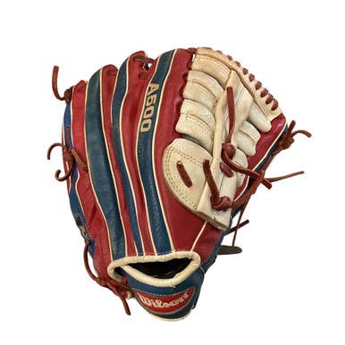 Used Wilson A500 BB/SB Glove RH Throw Navy Blue 12 1/2" 11760-S000083098