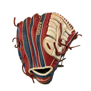 Used Wilson A500 BB/SB Glove RH Throw Navy Blue 12 1/2" 11760-S000083098