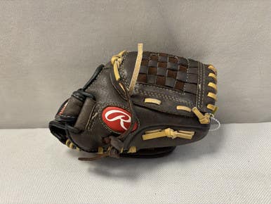 Used Rawlings H100BRNC BB/SB Glove RH Throw Brown 10" 11490-S000266413