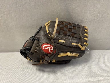 Used Rawlings H100BRNC BB/SB Glove RH Throw Brown 10" 11490-S000266413