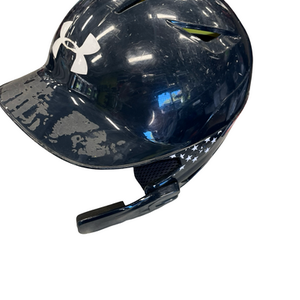 Used Under Armour HELMET Batting Helmet w/Mask Navy Blue MD 11682-S000122273