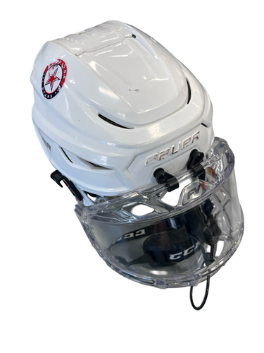 Used Bauer BAUER HOCKEY HELMET Helmet Cage Combo White MD 11682-S000122259