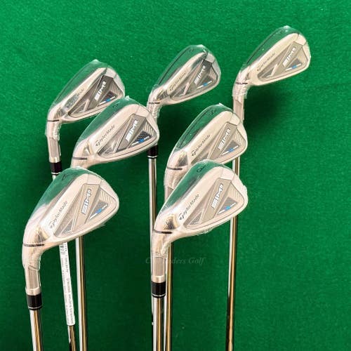 NEW LH TaylorMade SIM 2 MAX 5-AW Iron Set KBS Max MT 85 Steel Regular