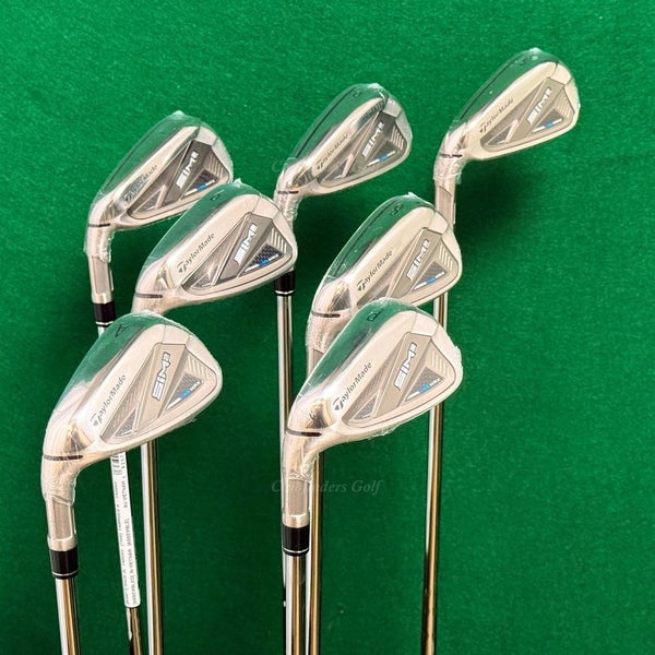 NEW LH TaylorMade SIM 2 MAX 5-AW Iron Set KBS Max MT 85 Steel Regular