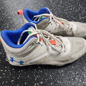 Used Under Armour LAX Cleats Boys White Junior 04.5 11849-S000032706