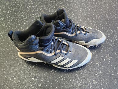 Used Adidas ICON BOUNCE BB/SB Cleats Black And White Senior 7 11849-S000032703